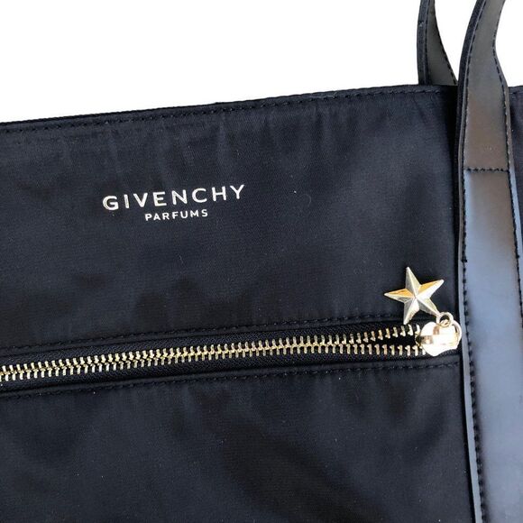 RARE Givenchy Bag Tote Purse 'Givenchy Parfums' Black - Picture 5 of 6